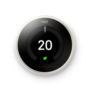 Google Nest T3030EX 3rd Gen Learning Thermostat with LCD Display White