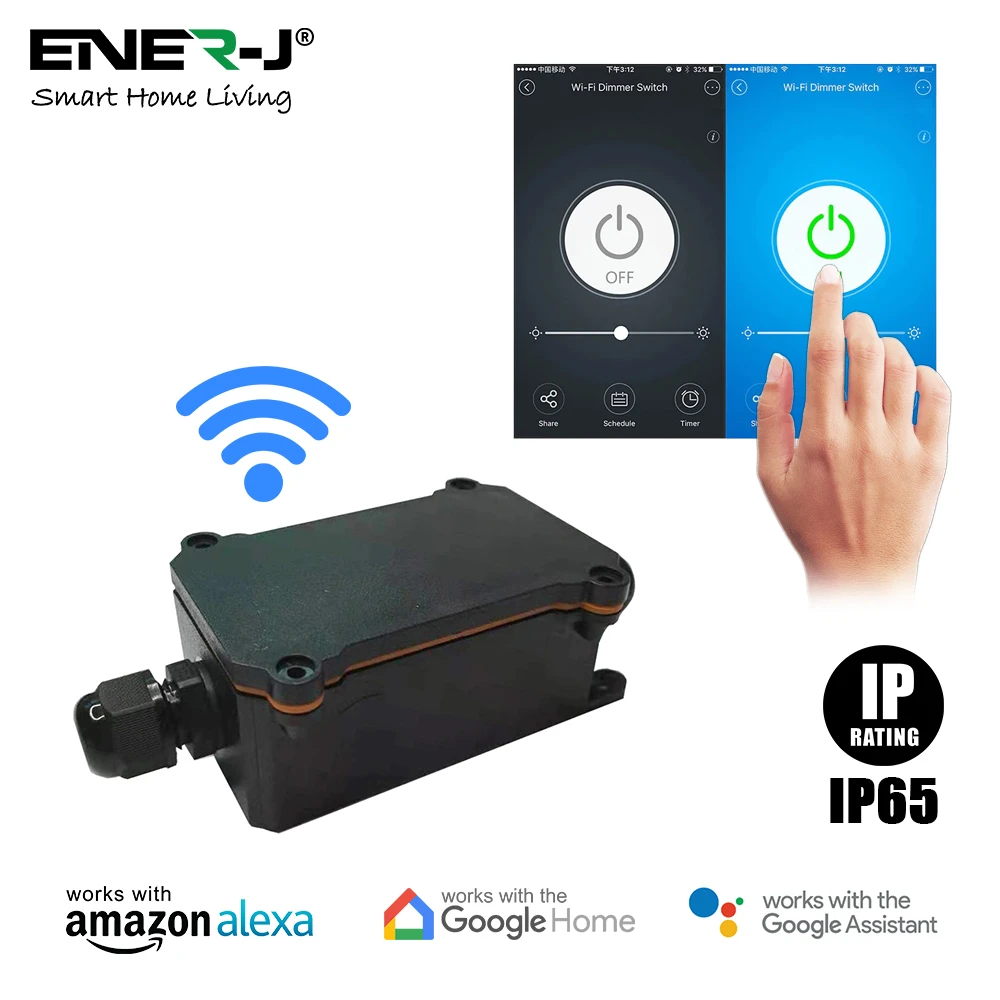 Ener-J SHA5305 Smart WiFi Outdoor Relay Switch