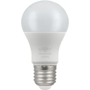 Crompton 12318 LED Smart GLS Thermal Plastic Dimmable 8.5W 3000K ES-E27