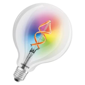 SMART+ 4.5W E27 Filament LED 125mm Globe Clear RGBW