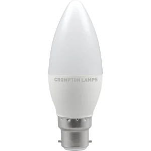 Crompton 11298 LED Candle Bulb 5.5W 2700K BC-B22d - Warm White