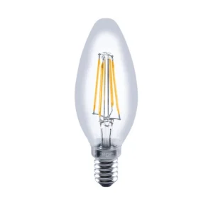 Omni Filament Candle Bulb E14 470Lm 3.4W 2700K Dimmable 330 Beam Clear Full Glass Integral