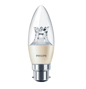 Philips Master LED Candle 2.8W/4W (25W Equiv) B22 BC Dimtone