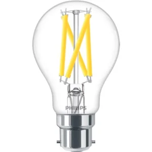 Philips Master Glass LED Bulb DT 7.2W (75W Equiv) B22 927 2700K A60CL G Bulb