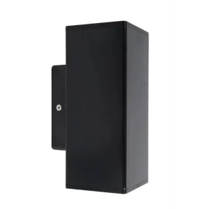 KSR Wall Light LED Outdoor Square Up/Down GU10 10W Black IP65