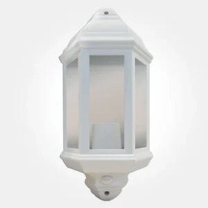 Eterna 60W Outdoor Half Lantern White IP44