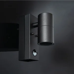 KSR Luso Single PIR Light GU10 Black