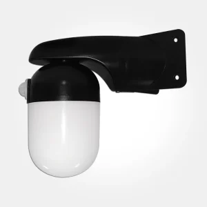 Black Polycarbonate Outdoor LED Well Glass With 120 Degree PIR