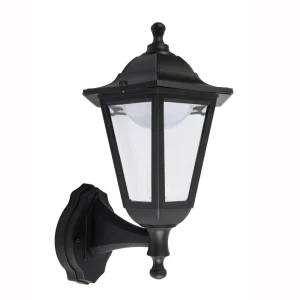 KSR KSR1516 Bastia 8W 6 Sided Upward/Downward Outdoor Wall Lantern - Black