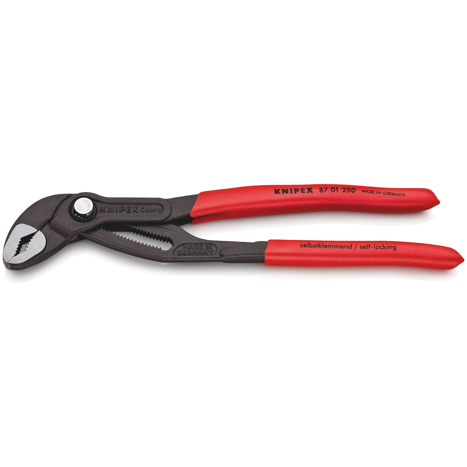 Knipex 87 01 250 SB Cobra High-Tech Water Pump Pliers Grey 250mm - Image 2
