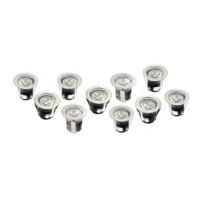 Groundlight Kit Prewired 10 x 3 Smd White LEDs 0.12W+Driver IP68