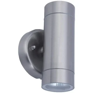 Rado IP44 Up/Down GU10 Wall Light Stainless Steel