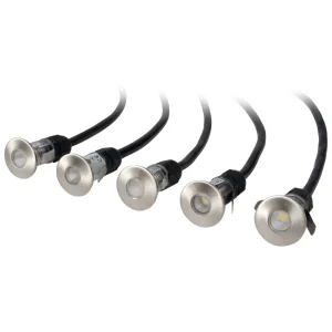 KSR Groundlight Wall Recessed Cool White LED 0.5W Stainless Steel