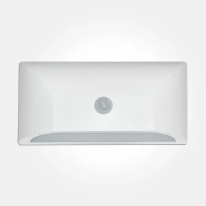 Eterna VECOWLPIRW Wall Light with PIR 6W LED 340lm 4000K - White IP65
