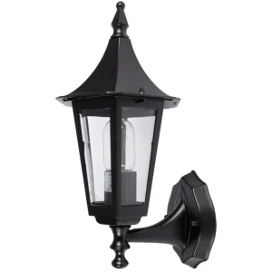 KSR Coria E27 Upwards Outdoor Wall Lantern Black