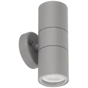 Aurora  Walle Grey GU10 IP44 35W Up/Down Wall Light