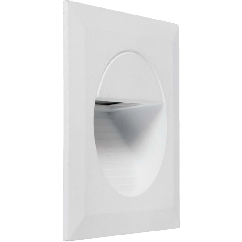 KSR Wallwasher Recessed Square Warm White LED 1.2W White IP44