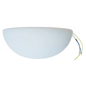 White IP20 100W Max Ceramic Uplighter