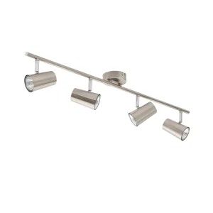 Forum INL-31723-SNIC Harvey Spotlight 4 Light Bar GU10 Satin Nickel