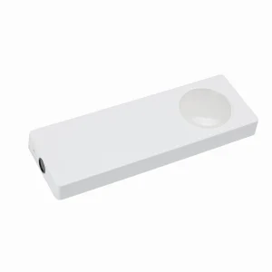 Sensorlux Cabinet Wardrobe Light 180Mm 80Lm 3000K With Dual Ir Hand Wave And Door Sensor Dimmable Rechargeable Battery