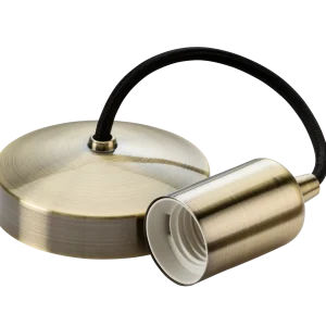 6" E27 Contemporary Pendant Set - Antique Brass