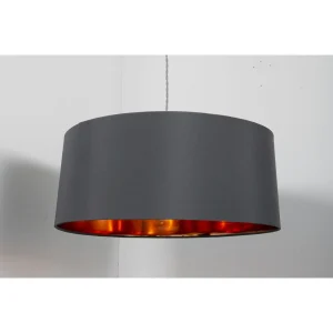 KSR KSR1651GRY/COP Olivera Large Lamp Shade Grey / Copper Only