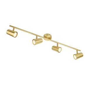 Forum INL-31723-SBRS Harvey Spotlight 4 Light Bar Satin Brass