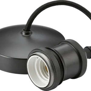 6" E27 Vintage Pendant Set - Smoked Bronze