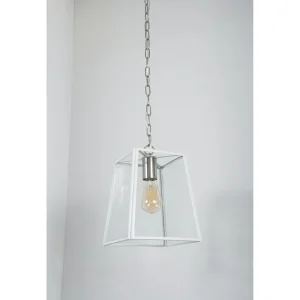 KSR KSR1665WH Arcos Square Glass E27 Hanging Lantern White