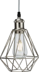 Pendant Cage Brushed Chrome