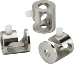 Pack 3 Pendant Ceiling Hooks Brushed Chrome