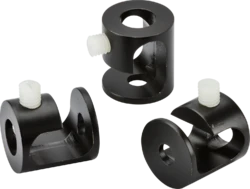 Pack 3 Pendant Ceiling Hooks Matte Black