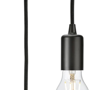 1.8m E27 Contemporary Pendant Set - Smoked Bronze