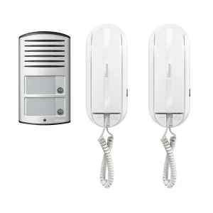 Bticino Sprint 2 Way Audio Kit With Handsets And Push Button Entrance Panel