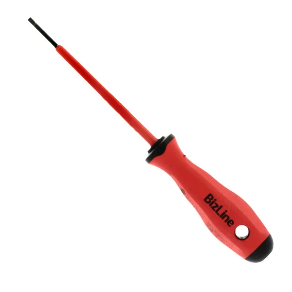 Bizline Insulated VDE Screwdrivers Slotted 2.5 x 75mm - Image 2
