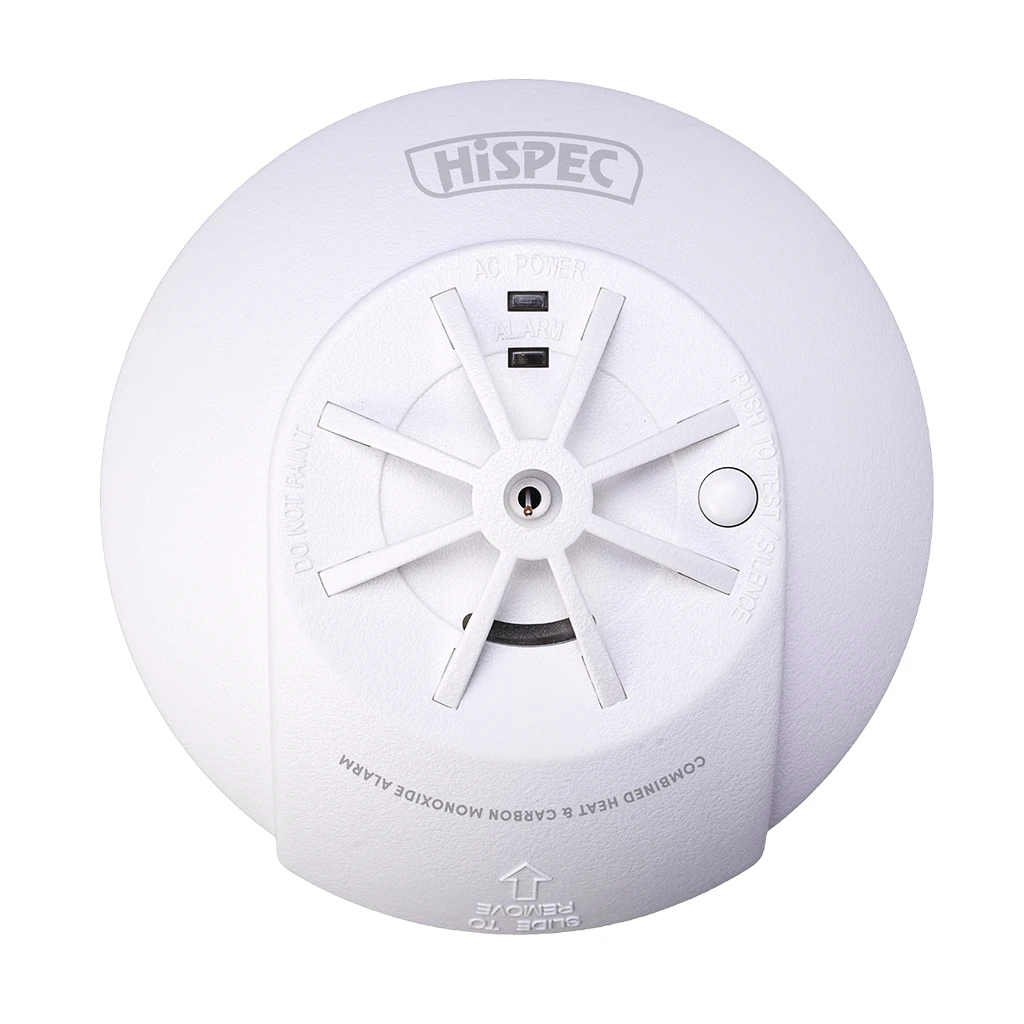RF COMBi Fast Fix Mains Heat & CO Detector with 10yr Rechargeable Lithium Battery Backup
