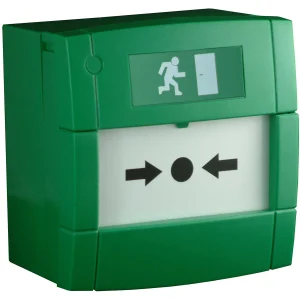 Securefast KAC Tate Green Resettable Callpoint Single Pole AKA-MCP3A-GF