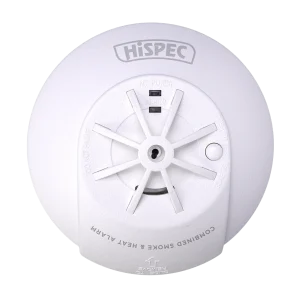 RF COMBO Fast Fix Mains Smoke & Heat Detector with 10yr Rechargeable Lithium Battery Backup