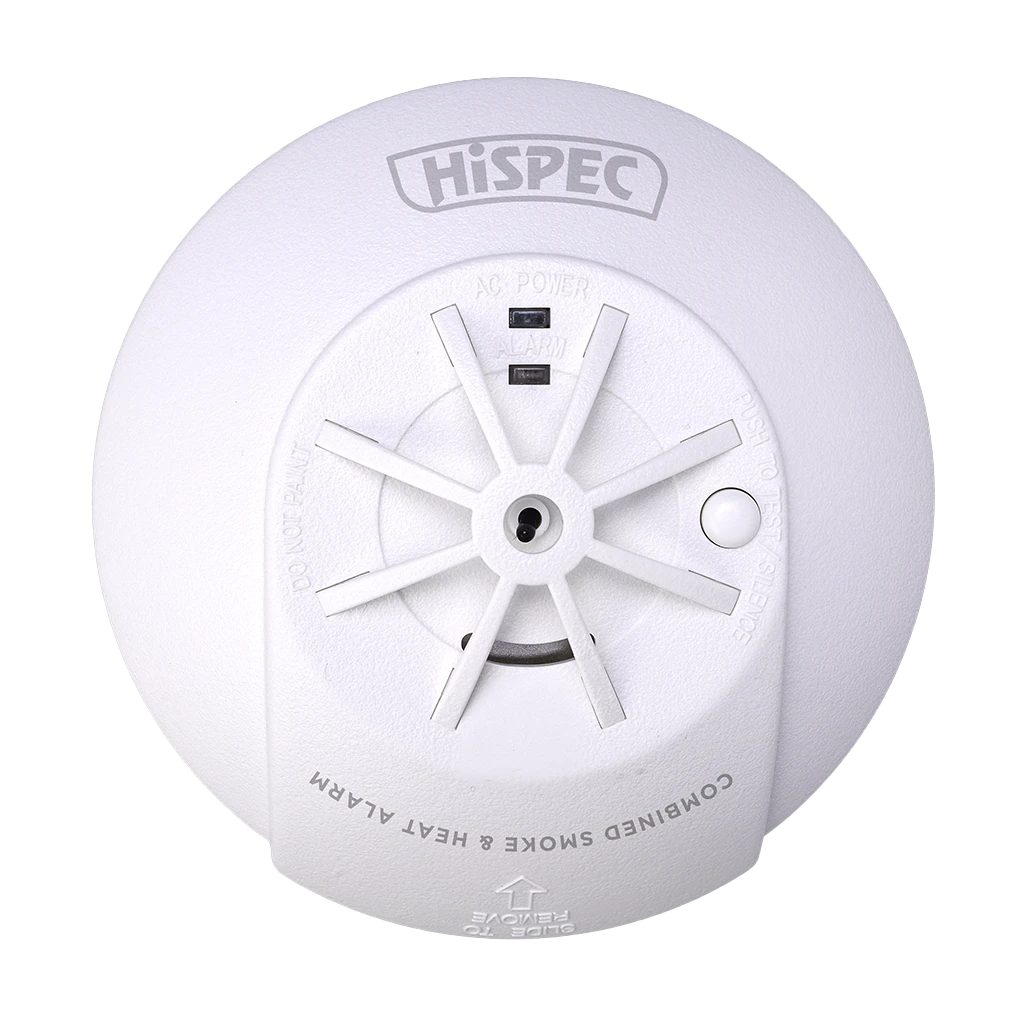 RF COMBO Fast Fix Mains Smoke & Heat Detector with 10yr Rechargeable Lithium Battery Backup - Image 2