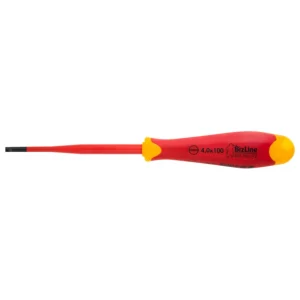 Bizline i-SLIM Screwdriver 1000V Insulated Slotted 4.0 x 100mm
