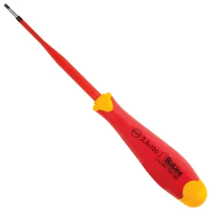 Bizline i-SLIM Screwdriver 1000V Insulated Slotted 2.5 x 100mm