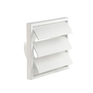 Steeple SG4N 4" Gravity Shutter High Impact Polystyrene 100mm White