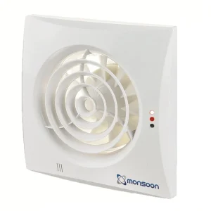 Fan Silence c/w Timer 100mm 97m3/hr White