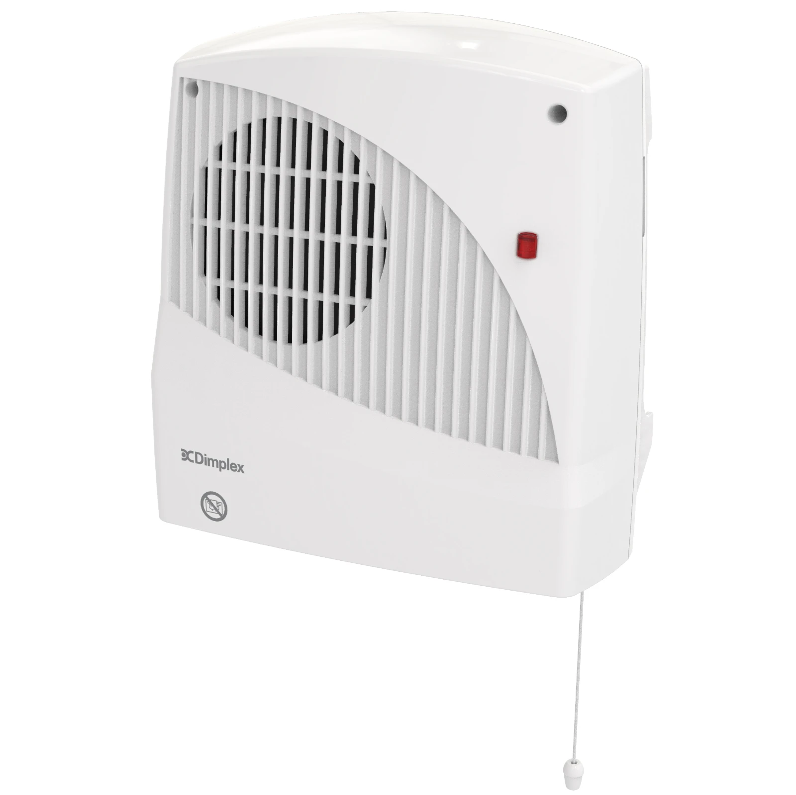 Dimplex Heater Fan Down Flow Timer 2kW White/Grey