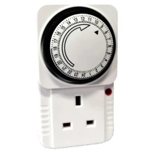 Steeple SPIT24M 13A 36-On/Off 24-Hour Manual Override Plug-in Timer White