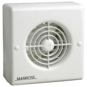 Manrose XF100AT Bathroom Fan Automatic Shutters Timer 100mm