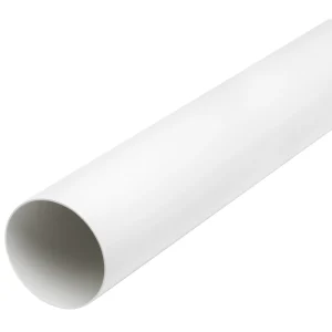 Manrose Solid Ducting 150mm 6" Round (2m Length) PVC White