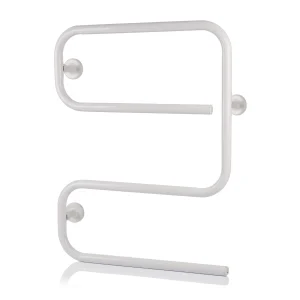 Hyco AL80SW 80W S Shaped Electric Towel Rail IPX4 0.3A 500 x 645 x 110mm White