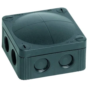 Wiska 10060580 Junction Box 5 Pole 32A Terminal IP66 Waterproof COMBI 308/5 85 x 85 x 51mm Black