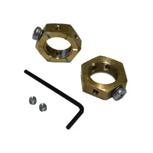 SWA SBELN20-PK2 M4 Brass Earthing Lock Nut 20mm - 2 Pack